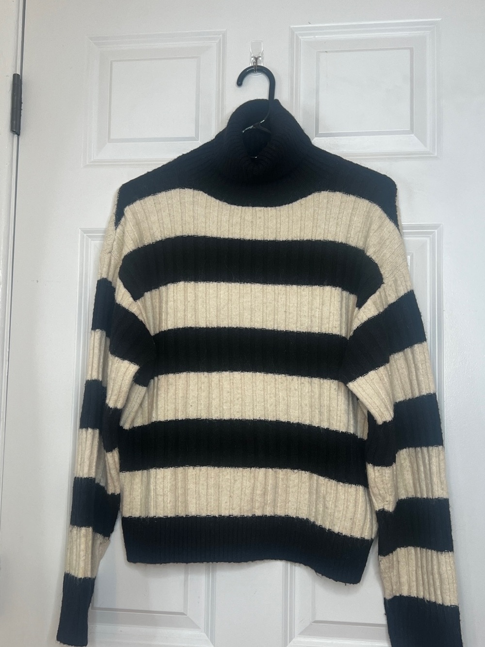 H&M Striped Turtleneck Sweater